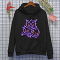 Gengar Ghost Hoodie | Gengar Ghost Sweatshirt | Dark Ghost Kaiju Japanese Style SWEATSHIRTS | Japanese Anime| Neon Style...