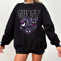 Gengar Ghost Sweatshirt, Gengar Sweatshirt, Dark Ghost Kaiju Japanese Style Sweatshirt, Japanese Anime Movie Film Nerd...