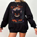 Gengar SWEATSHIRTS | Dark Ghost Kaiju Japanese Style SWEATSHIRTS | Japanese Anime Movie Film Nerd Gaming Novelty Funny...