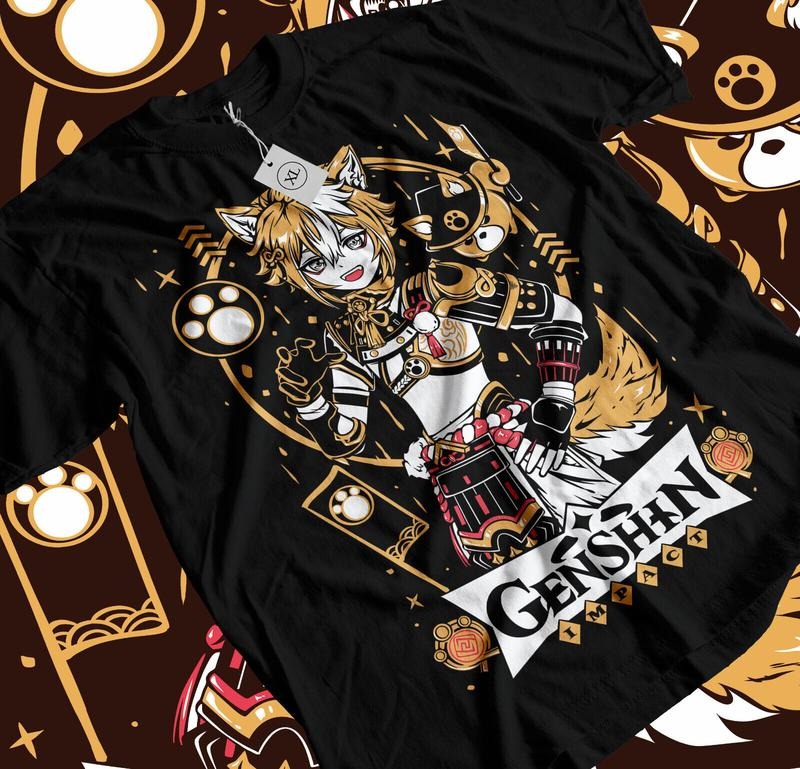 Genshin Impact Gorou UnisexT-Shirt S-4XL,gorou,Anime,Manga,Graphic Tee Tshirt S-4XL Hoodie, Sweatshirt | GrindPrints.com