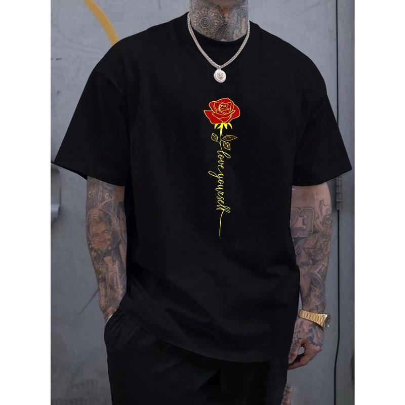 Geometric Patterned Men's T-Shirt