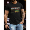 Geometric Patterned T-Shirt: Retro Style, Adult Fit, Polyester Blend, Summer Wear, Casual Outfit, Men's Clothing Made in...
