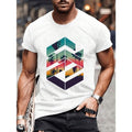 Geometric Sunset Beach Men's T-Shirt Made in USA Hoodie, Sweatshirt | GrindPrints.com