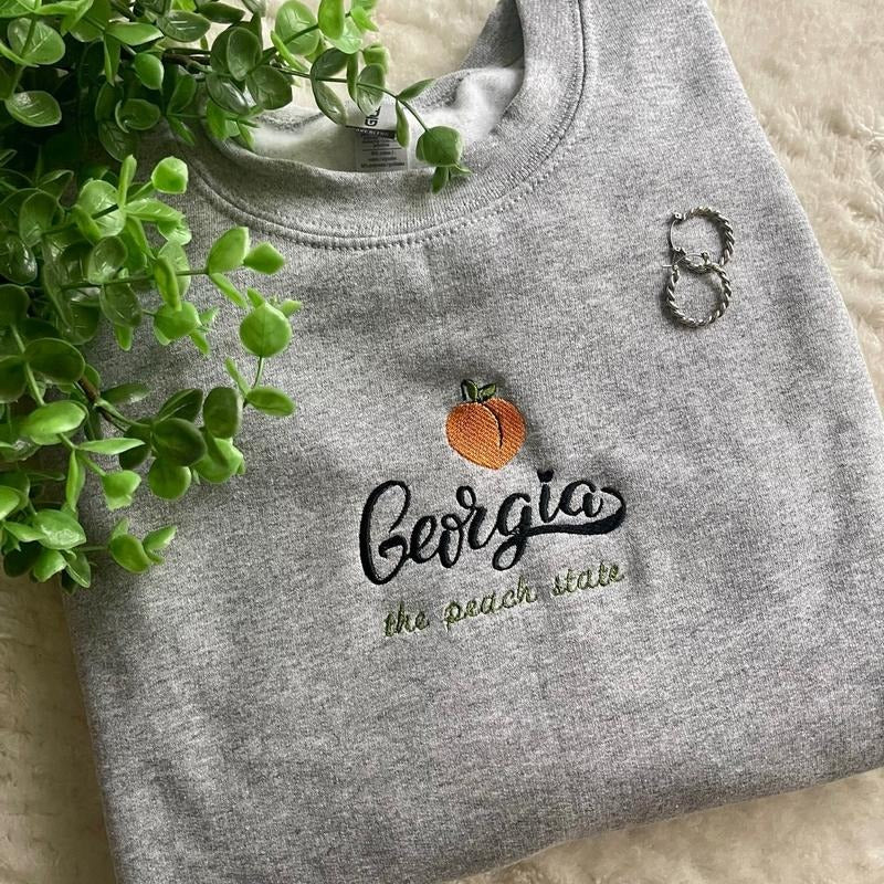 Georgia Peach Crewneck T-Shirts, Hoodie, Sweatshirt | GrindPrints.com