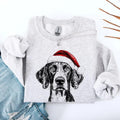 German Shorthaired, Santa, Dog, Christmas, Dog Lover, Pet Sweatshirt, Crew Neck, Women's, Crewneck T-Shirts, Hoodie