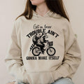 Get In Loser Trouble Ain't Gonna Make Itself, Funny Hoodie Casual Street Style Fleece Fabric Pullover Hooded Sweatshirt...