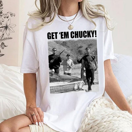 (Get'em Chucky Version Shirt), Vintage Movie Shirt, Old Movie Shirt, Movie Shirt Hoodie, Sweatshirt | GrindPrints.com