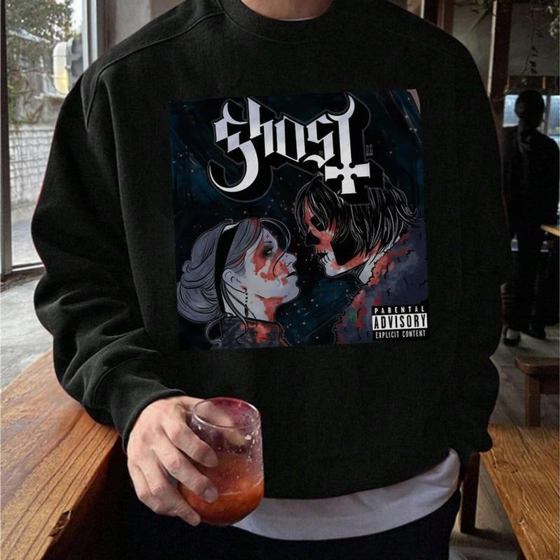 Ghost 3 Cheers for Sweet Revenge Sweatshirt, MCR Ghost Rock Band Graphic TShirt Hoodie K | GrindPrints.com