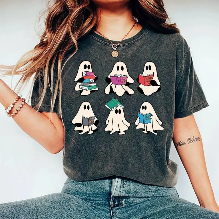 Ghost Book Shirt, Halloween Book TShirt, Acotar Ghost Shirts, Bookish Ghost , SJM Merch, Books Ghosts Shirt, Ghost...