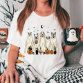 Ghost Dog Halloween Shirt, Halloween Dog Shirt, Retro Dog Mom Halloween Shirt, Spooky Season Dog Lover Gift, Pumpkin Dog...
