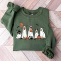 Ghost Dogs Sweatshirt, Dog Halloween Crewneck, Funny Halloween Hoodie, Dog Lover Halloween Shirt, Dog Ghost Sweater,...