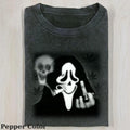 Ghost Face F*ck Vintage Tee, Ghost Cool T-Shirt, Meme Cringe Funny Dumb Shirts, Halloween T-shirt, Unisex Movie Shirt,...