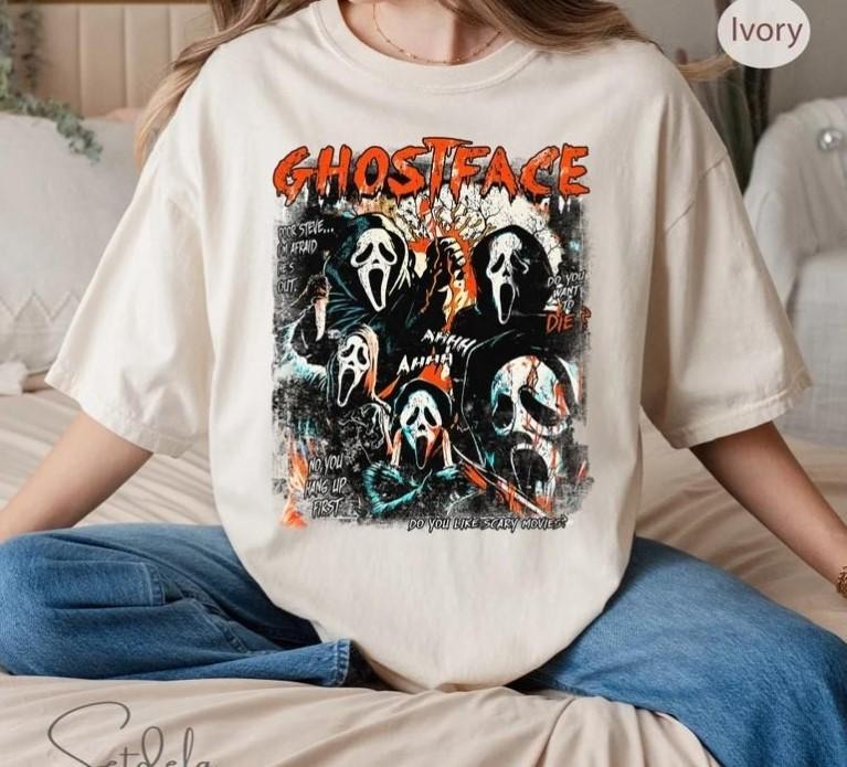 Ghost Face Halloween Shirt Halloween Ghost Face Lover T-shirt Hoodie, Sweatshirt | GrindPrints.com