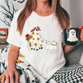 Ghost Floral Dogs Shirt, Cute Ghost Dog Shirt, Ghost Dog Shirt, Dog Lovers Gift, Halloween Dog Shirt, Dog Halloween...