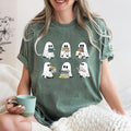 Ghost Reading Books Shirt, Bookish Halloween Shirt Comfort Colors, Teacher Librarian Halloween Gift, Halloween Book...