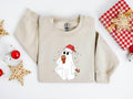 Ghost Santa Sweatshirt, Christmas Ghost Gift, Unisex Sweatshirt, Holiday Gift, Xmas Gift, Christmas Sweatshirt, Christmas...