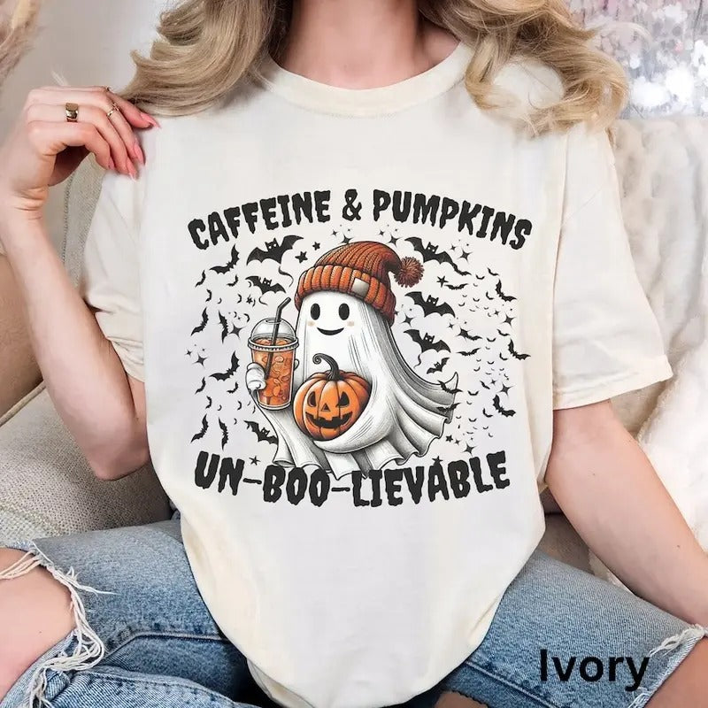 Ghost Shirt Spooky Shirt Halloween Cute Halloween Shirt Retro Halloween Shirt Spooky Season Shirt Halloween Lover T-Shirts, Hoodie, Sweatshirt