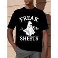 Ghost Shirt, Halloween Shirt Men, Black Spooky Shirt, Funny Halloween Shirt, Trick Treat Costume, Ghost Costume, Freak In...