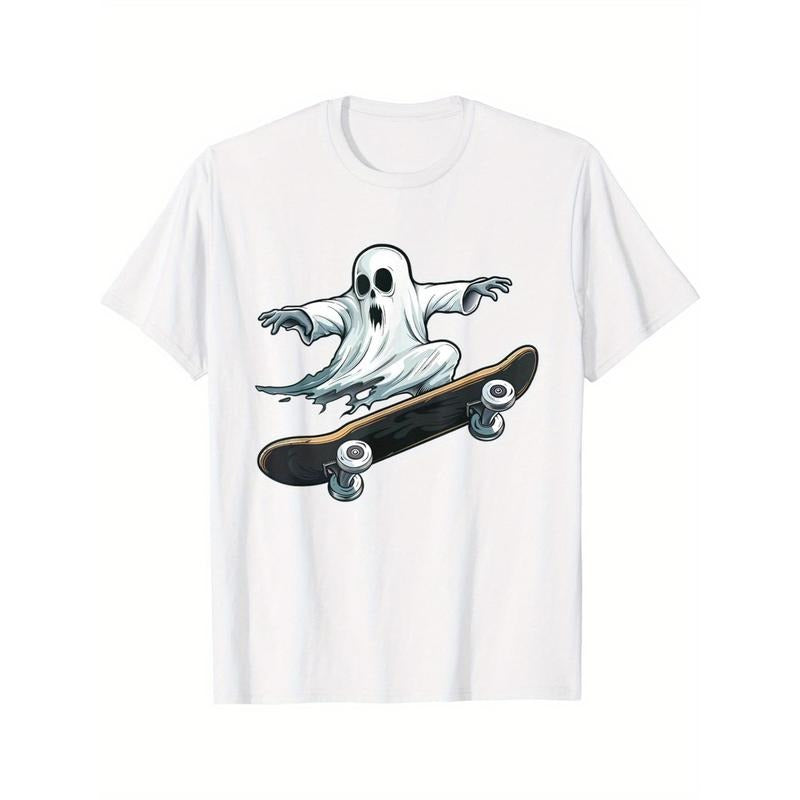 Ghost Skateboard Halloween skateboard T-shirt Made in USA Hoodie, Sweatshirt | GrindPrints.com