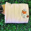 Ghost reading embroidered sweater T-Shirts, Hoodie, Sweatshirt | GrindPrints.com