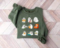 Ghosts Books Sweatshirt,Teacher Halloween Shirt,Halloween Ghost Reading Books Shirt,Book Lovers Tshirt,Halloween School...