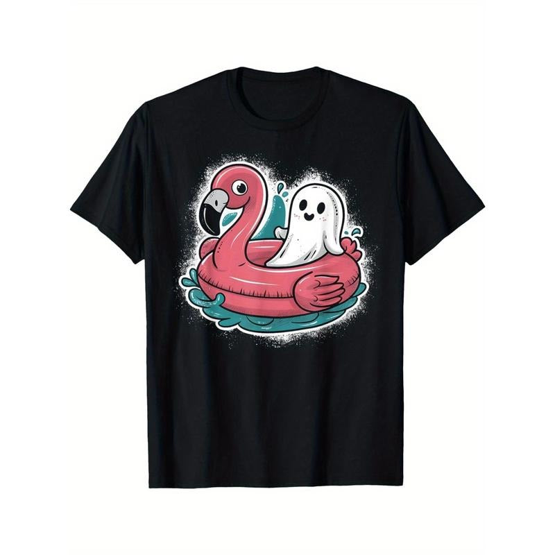 Ghosts in the Pool - Fun Scary Summer Summerween Halloween T-shirt Made in USA Hoodie, Sweatshirt | GrindPrints.com