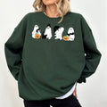 Ghosts with Cat Sweatshirt, Cute Halloween Ghosts Sweatshirt, Cat Lover Ghost Sweatshirt, Halloween Cat Mom...