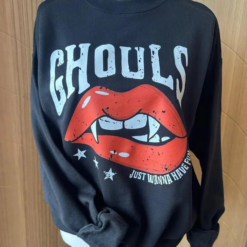 Ghouls Just Wanna Have Fun Halloween Sweatshirt - Unisex Fit T-Shirts, Hoodie | GrindPrints.com