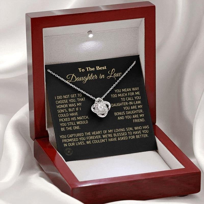Gift For Daughter In Law Necklace, You Are My Friend, Gift From Mother In Law, Birthday Gift From Mother In Law, Necklace...