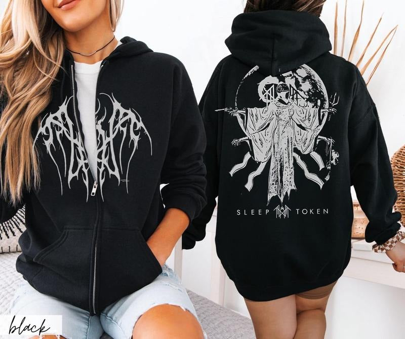 Gift Idea Sleep Token Unisex ZIP Hoodie, Gift for fans Womenswear T-Shirts, Sweatshirt | GrindPrints.com