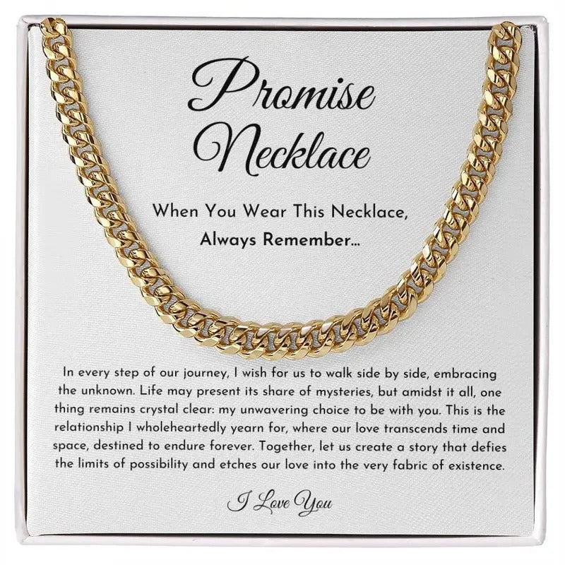 Gifts For Him, Promise Necklace For Him, Boyfriend Promise Necklace, Guy Valentine Gift, Boyfriend Birthday Gift,...