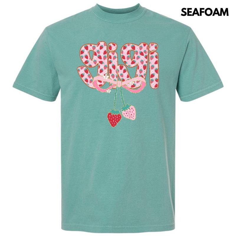 Gigi Strawberry Coquette Comfort Colors T-Shirt 'NLB' Hoodie, Sweatshirt | GrindPrints.com