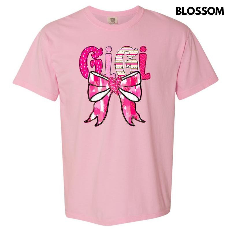 Gigi Valentine Coquette Comfort Colors T-Shirt Hoodie, Sweatshirt | GrindPrints.com