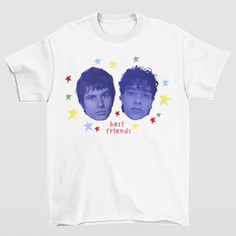 Gildan Slushy Noobz Unisex Best Friends Tee Featuring Bold Retro Typography in Streetwear Style Cartoon Graphic Short...