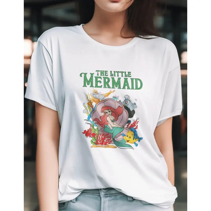 Gildan Vintage Little Mermaid Shirt Little Mermaid graphic shirt, shirt style, funny teeshirt, summer tshirts, cool...