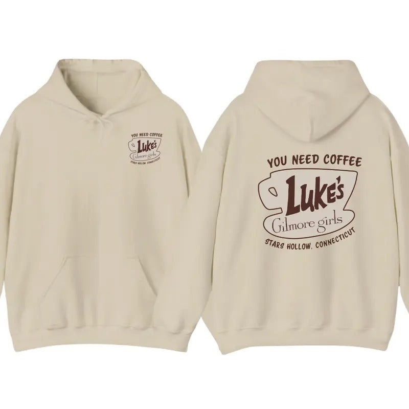 Gilmore Girls Luke's You Need Coffee Stars Hoodie, Stars Hollows shirt, Tv Show Gifts hoodie Sweatshirt | GrindPrints.com