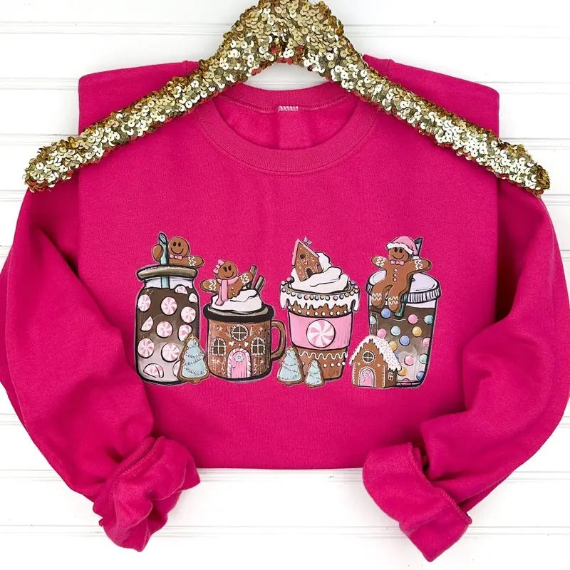 Gingerbread Lattes Sweatshirt T-Shirts, Hoodie | GrindPrints.com