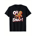 Gingerbread Man Cookie Oh Snap Funny Christmas T-Shirt made in usa Hoodie, Sweatshirt | GrindPrints.com