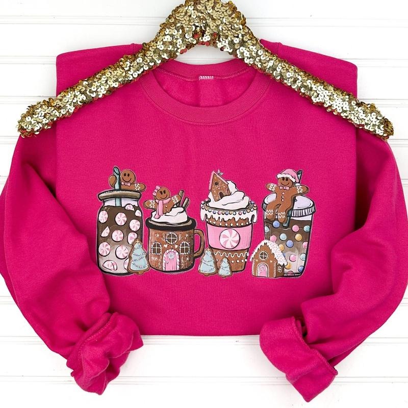 Gingerbread Man Latte Sweatshirt T-Shirts, Hoodie | GrindPrints.com