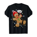 Gingerbread Man Oh Snap Christmas T-Shirt-220g 100% Cotton made in usa Hoodie, Sweatshirt | GrindPrints.com