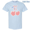 Gingham Heart Cherries Gildan Short Sleeve T-Shirt 'NLB' Hoodie, Sweatshirt | GrindPrints.com