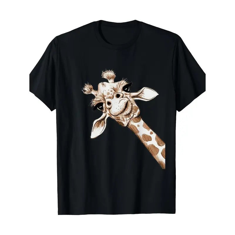 Giraffe-loving Female Wildlife Giraffe Lover T-shirt Girl Made in USA Hoodie, Sweatshirt | GrindPrints.com