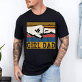 Girl Dad Men Father of Girls Fathers Day Vintage T-Shirt | Unisex Cotton Tee, Top Menswear Hoodie, Sweatshirt