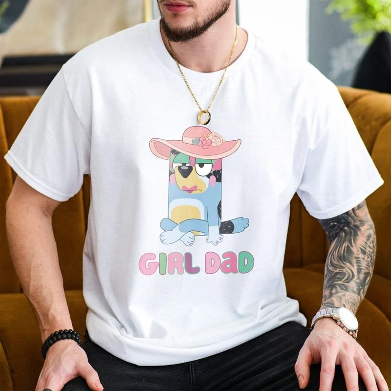 Girl Dad Shirt, Bluey Girl Dad Shirt, Gift For Him, Bluey Shirt Hoodie, Sweatshirt | GrindPrints.com