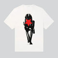 Girl Red Star Graphic Retro Y2k Fashion T-Shirt Streetwear Fashion Cotton Fabric Hoodie, Sweatshirt | GrindPrints.com