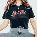 Girls Just Wanna Have Fundamental Human Rights Shirt, Womens Rights Tee, Pro Choice, Equality Clothing, Feminism Top...