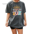 Girls Just Wanna Have Sun Youth Sweatshirt and Kid's Comfort Colors T-Shirt, Cute Summer Youth Crewneck, Beachy Kids...