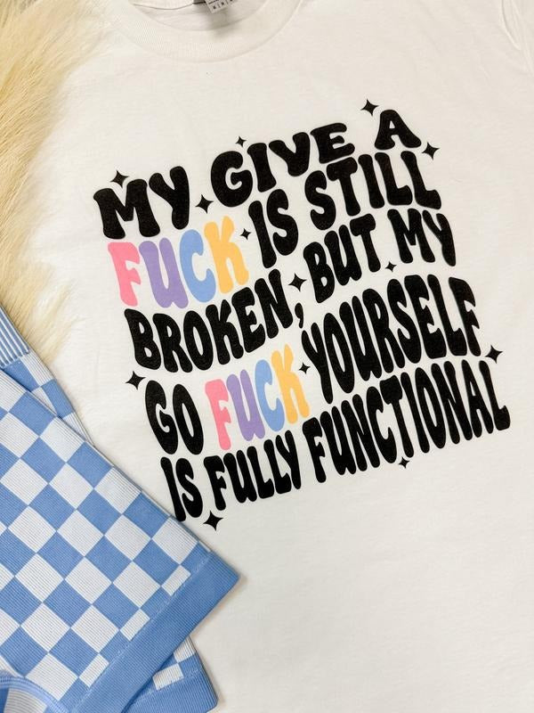 Give A F Graphic Top T-Shirts, Hoodie, Sweatshirt | GrindPrints.com