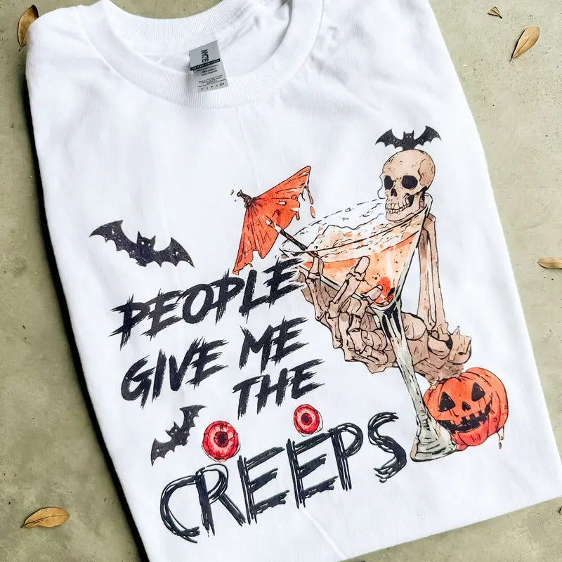 Give Me The Creeps Graphic Top T-Shirts, Hoodie, Sweatshirt | GrindPrints.com