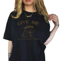 Give Me Your Social Capybara T-Shirt Cotton Shirt, Sweatshirt, Hoodie Casual Fabric Fit Jersey Knit Top Knit Top Collar...